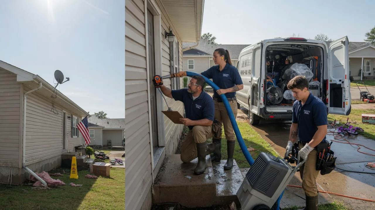 Ceiling Water Damage Restoration in Hampden, ND near me